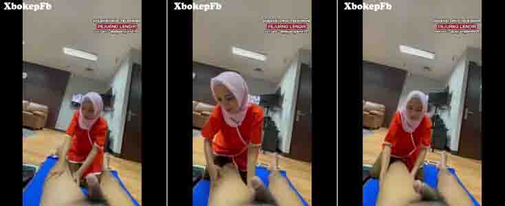 Bokep Mbak jilbab pijat sampai salah tingkah